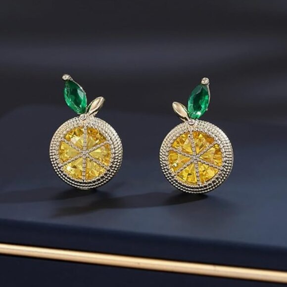 Anthro Orange Earrings - Picture 3 of 3